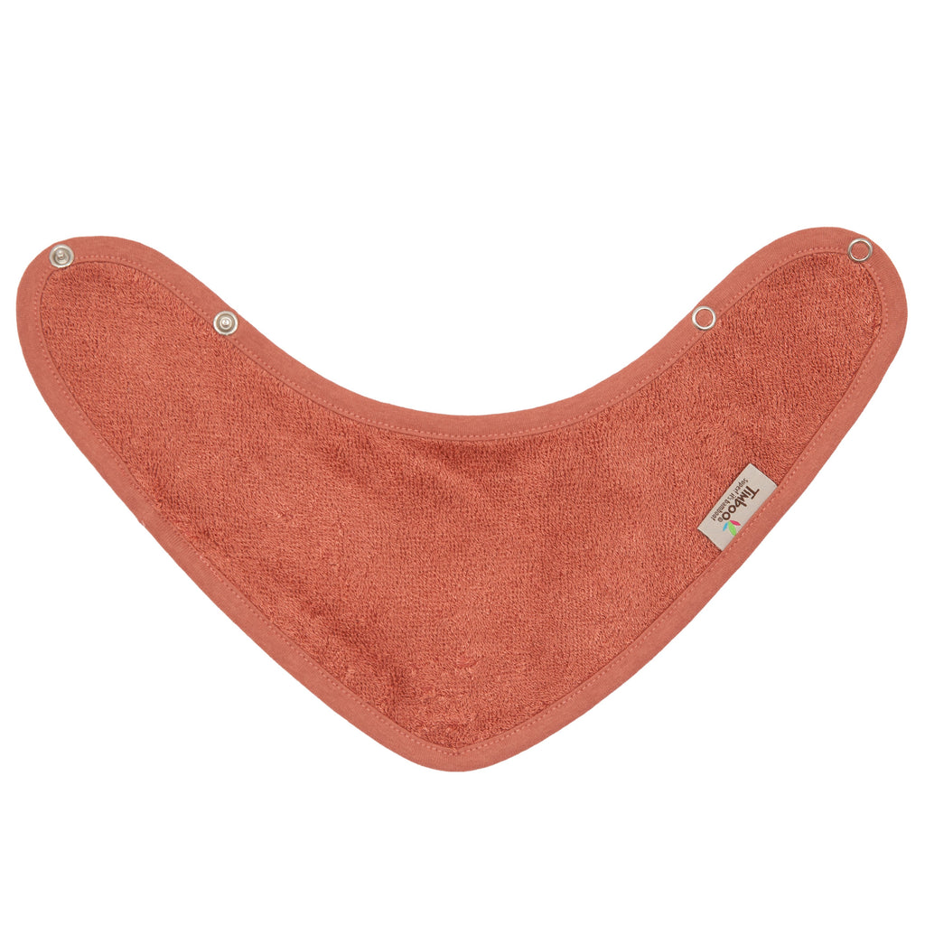 Timboo Bandana Slab Bamboe Kwijlsjaaltje Dubbele Laag | Apricot Blush