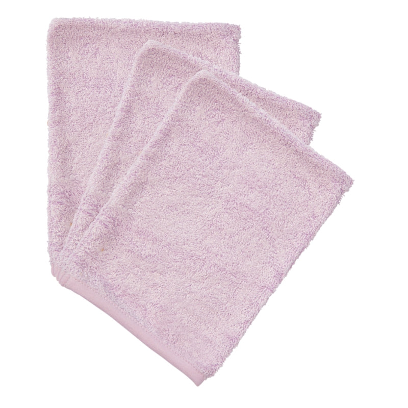 Timboo Set 3 Bamboo Washandjes | Silky Lilac