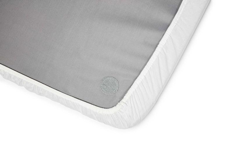 *  AeroMoov hoeslaken reisbed 110x60cm - cotton - white