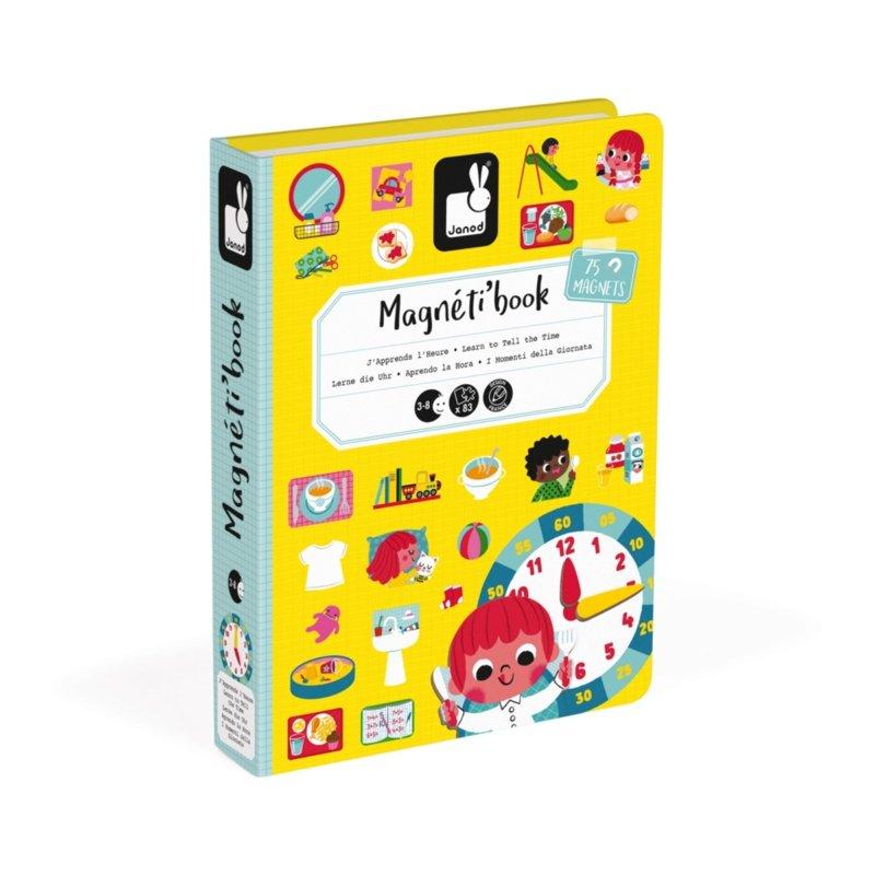 Janod Magneti'Book Meeneem Magneetset | Klok leren