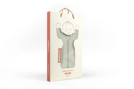 Puckababy Newborn Slaapzak Met Afritsbare Mouwen 0-6M | Katoen Olive