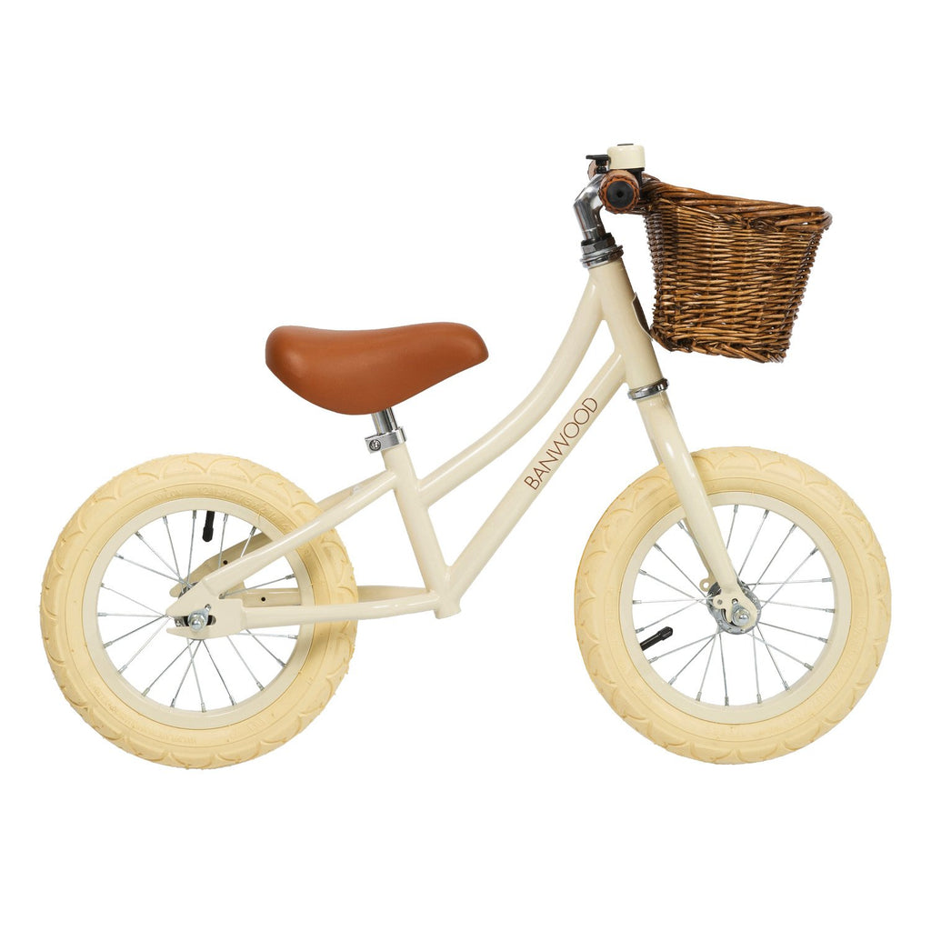 Banwood First Go Loopfiets Cream