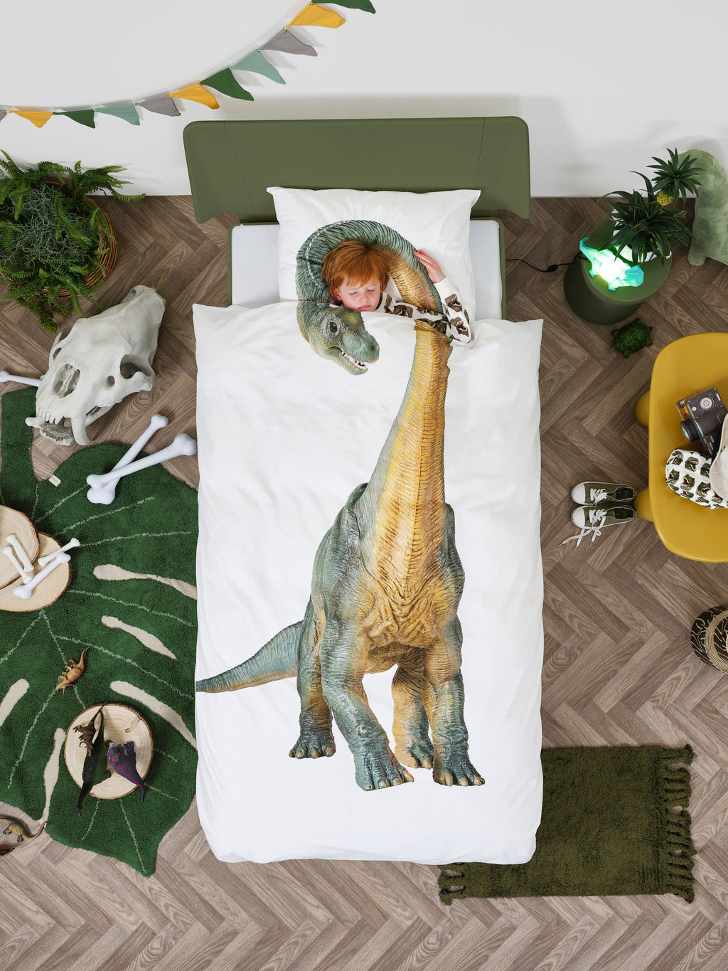 SNURK dekbedset 140x200/220cm | Dino Bronto