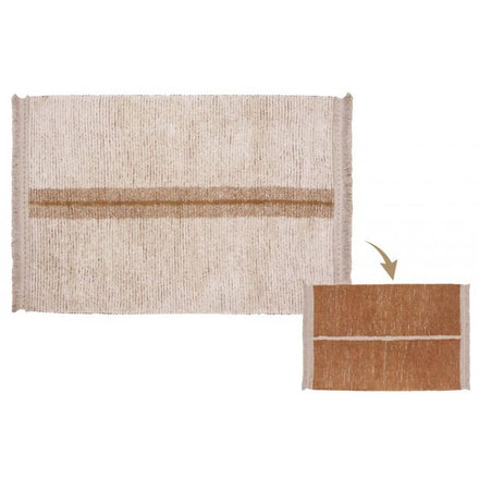 Lorena Canals machinewasbaar Reversible Tapijt 170x240cm | Duetto Toffee
