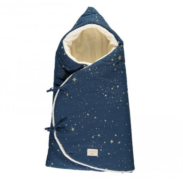 * Nobodinoz Cozy Winter Nestje 0-3m | Gold Stella/Night Blue