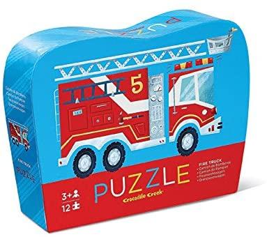 Crocodile Creek Puzzel 12ST | Brandweerwagen