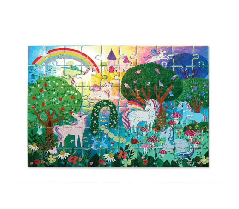 Crocodile Creek Puzzel 60st | Sparkling Unicorn