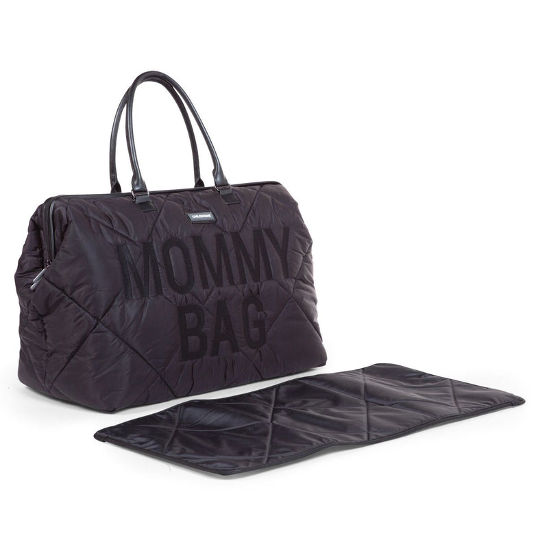 Childhome weekendtas XL Mommy Bag Gewatteerd | Zwart