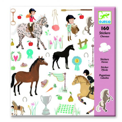 Djeco Set 160 Stickers | Horses