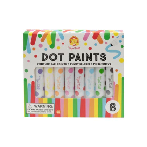 Tiger Tribe set 8 Verfstiften Dot Paint Markers