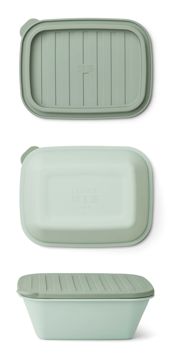 Liewood Franklin Foldable Lunch Box | Dusty Mint / Faune Green Mix  *