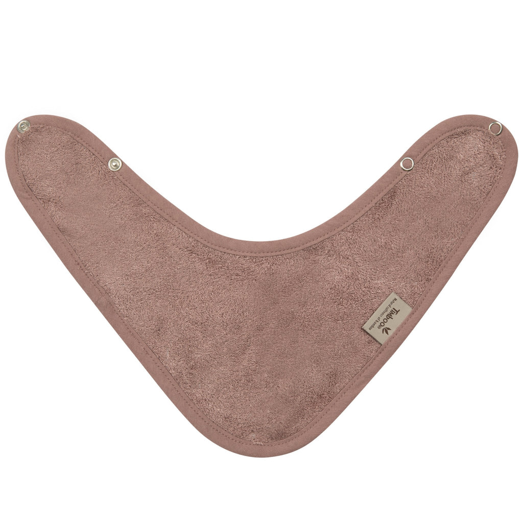 Timboo Bandana Slab Bamboe Kwijlsjaaltje Dubbele Laag | Mellow Mauve