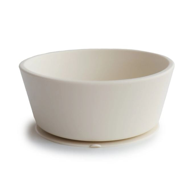 Mushie Silicone Suction Bowl | Ivory