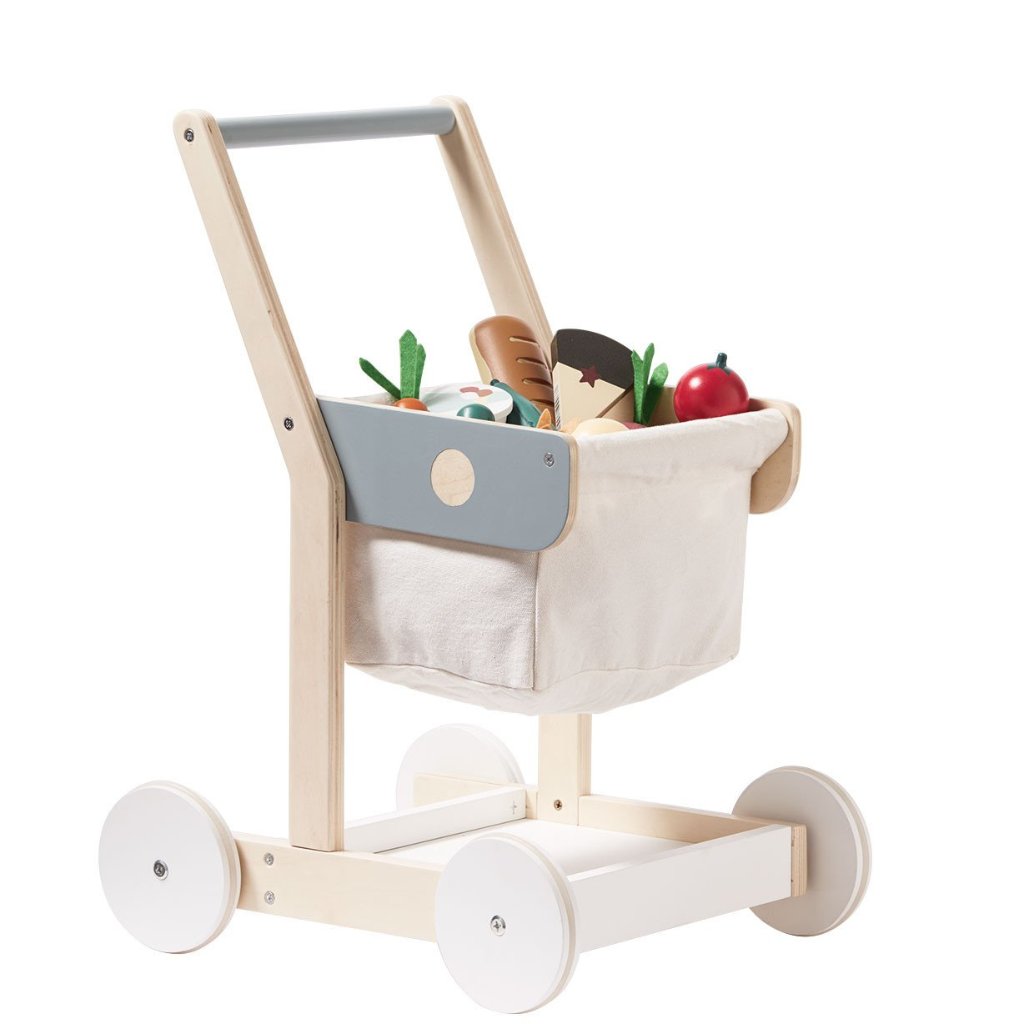 * Kid's concept houten winkelwagentje