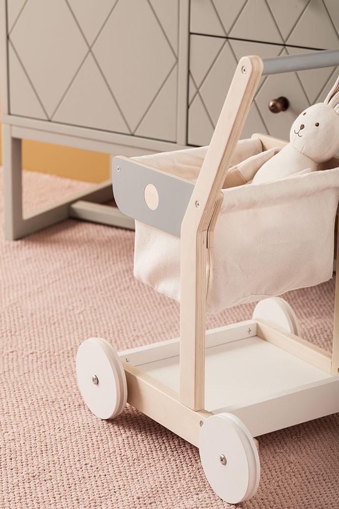 * Kid's concept houten winkelwagentje
