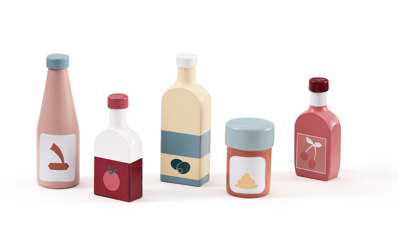 Kid's concept houten speelset 5 flesjes