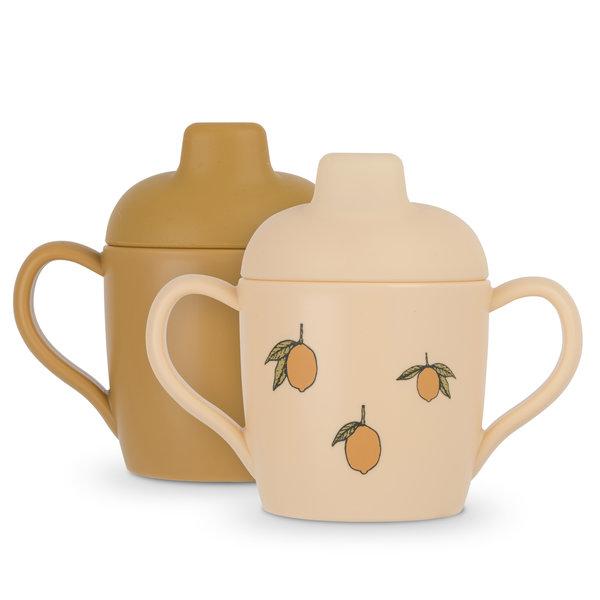 * Konges Sløjd 2pack Sippy Cup Tuitbeker | Lemon