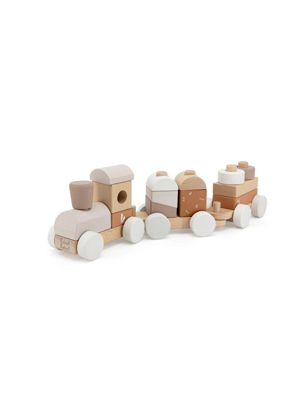 Label Label Houten Blokkentrein | Nougat