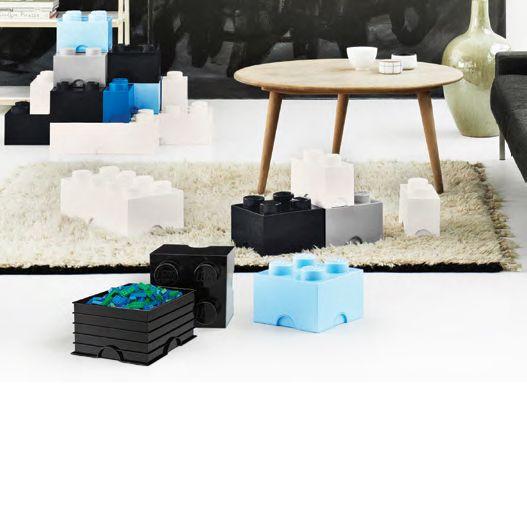 Lego Opbergbox Brick 8 Wit - DE GELE FLAMINGO - Kids concept store 
