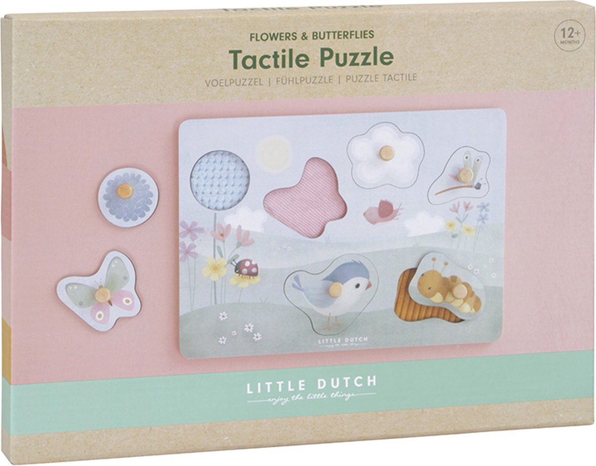 Little Dutch Voelpuzzel Flowers & Butterflies