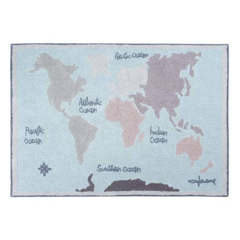 Lorena Canals machinewasbaar tapijt 140x200cm Vintage Map
