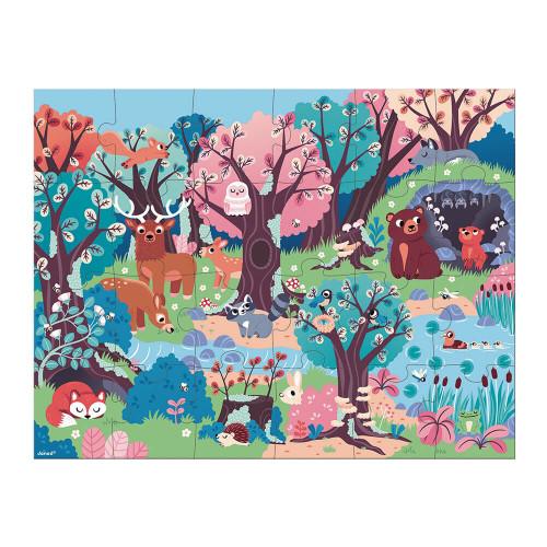 Janod Puzzel 24 Stuks Magic Forest Met Lamp