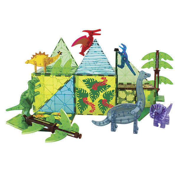 Magna-Tiles Dino World XL | 50-Piece Set