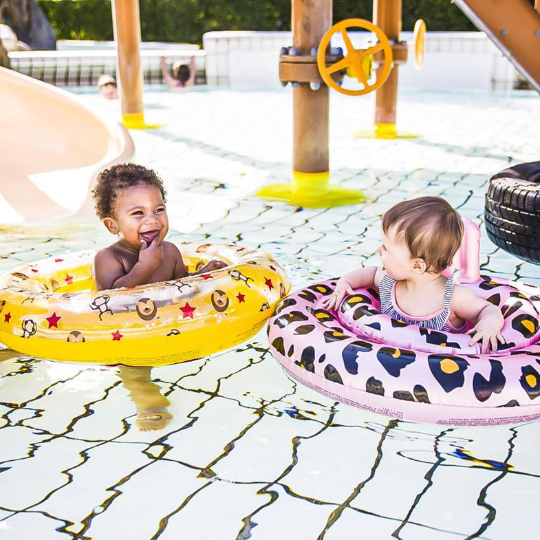 Swim Essentials Baby Swim Seat 0-1 jaar | Rose Leopard *