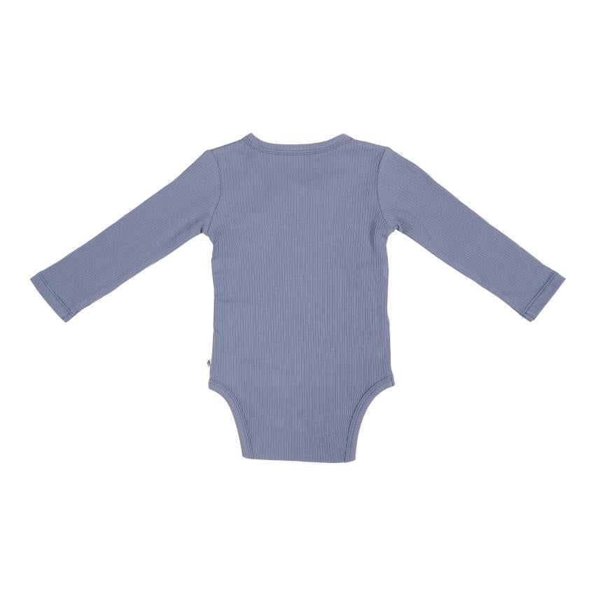 Little Dutch Romper Overslag Met Lange Mouwen | Rib Blue