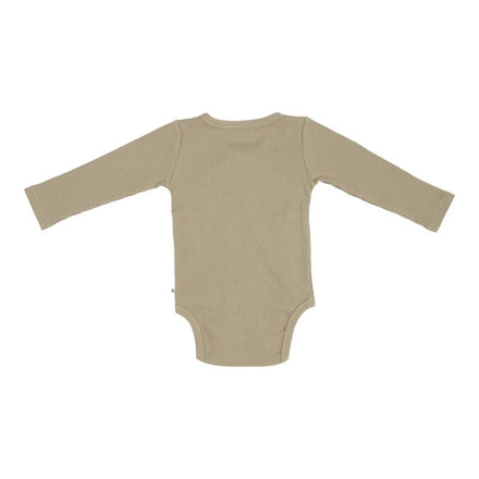 Little Dutch Romper Overslag Met Lange Mouwen | Rib Olive