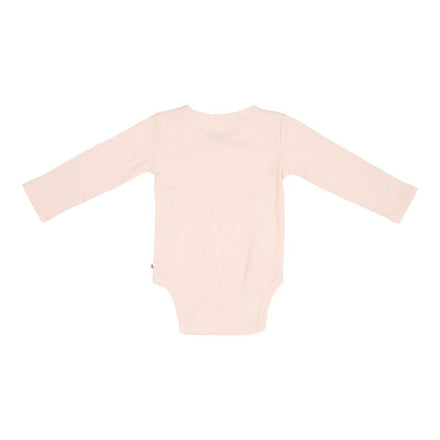 Little Dutch Romper Overslag Met Lange Mouwen | Rib Pink