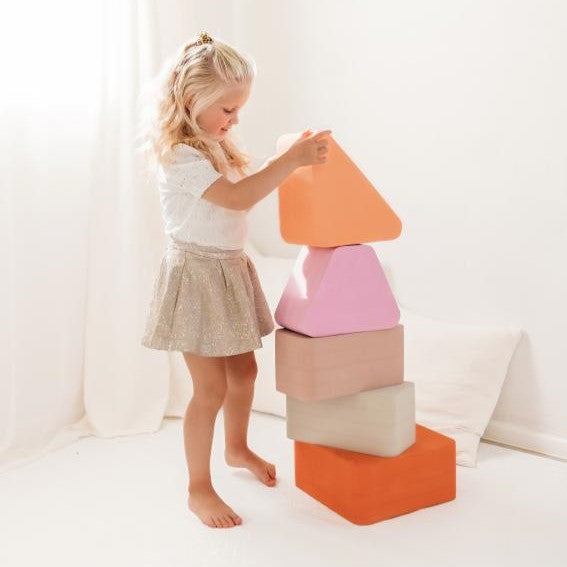 Moes Play Foam Speelblok | Earth Trapezium Lavender Lilac