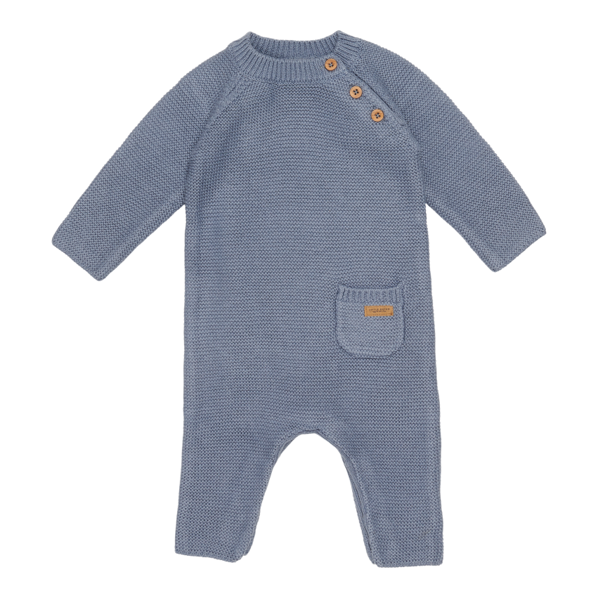 * Little Dutch Babypakje Onesie Knit | Blue