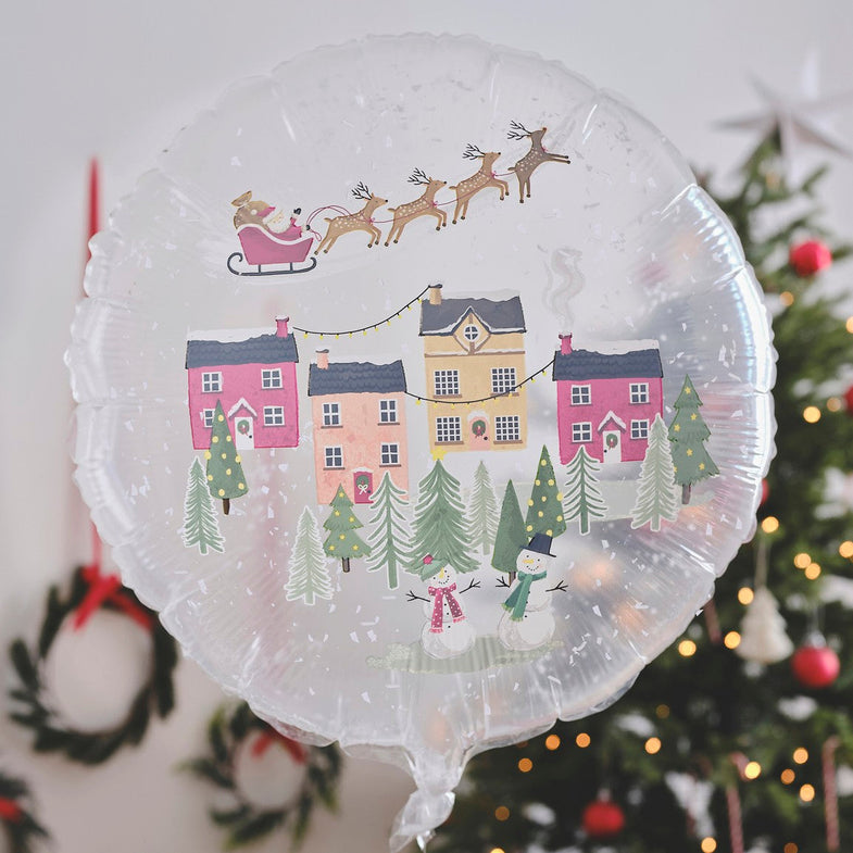 Ginger Ray Snowglobe Balloon | Merry Christmas  *