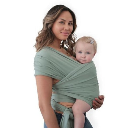 Mushie Baby Wrap draagdoek | Roman Green