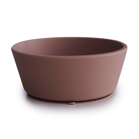 Mushie Silicone Bowl Rond Met Zuignap | Cloudy Mauve