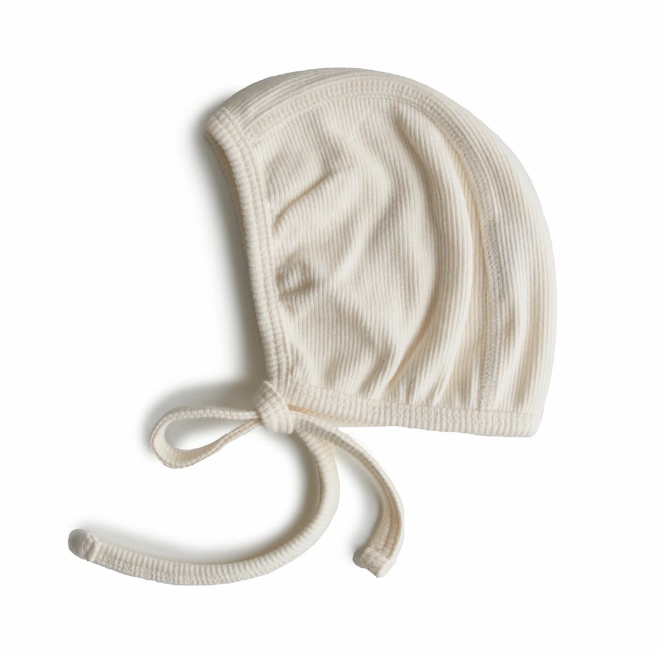 Mushie Babymuts Ribbed | Ivory *