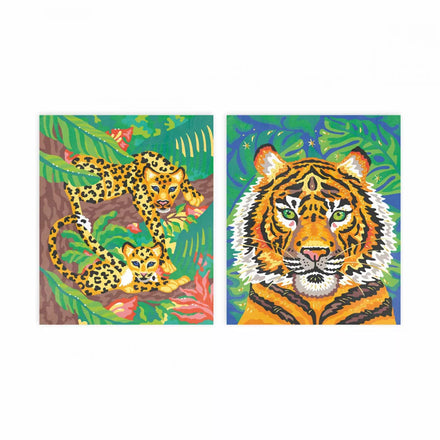 Janod Knutselset Aquarel Schilderen Op Nummer | Tijgers