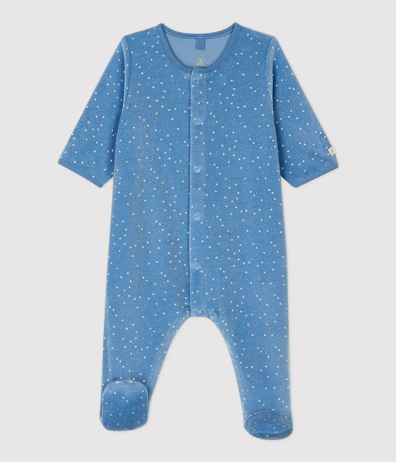 Petit Bateau Baby Pyjama I Sterretjesprint Velours*