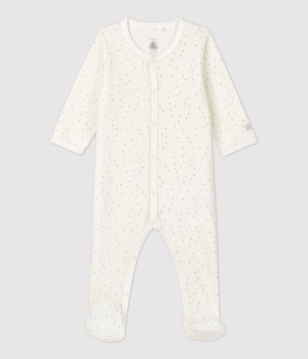 Petit Bateau Slaappakje Pyjama Baby Fluweel   *