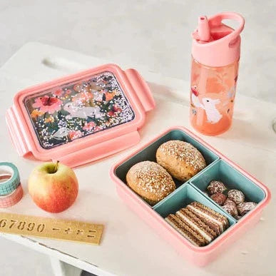 Petit Monkey Handige Bento Lunchbox Met Vakjes | Bunny White Stars