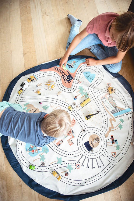 Play and go Opbergzak speelmat | L.A. Roadmap