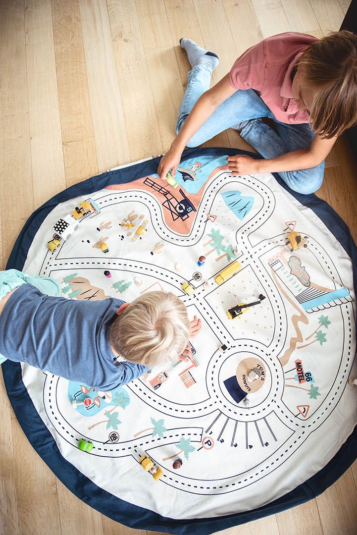 Play and go Opbergzak speelmat | L.A. Roadmap