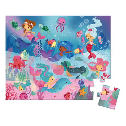 Janod Kofferpuzzel 24 stukken Mermaids