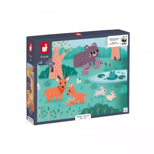 Janod Puzzel 36st | Bosdieren