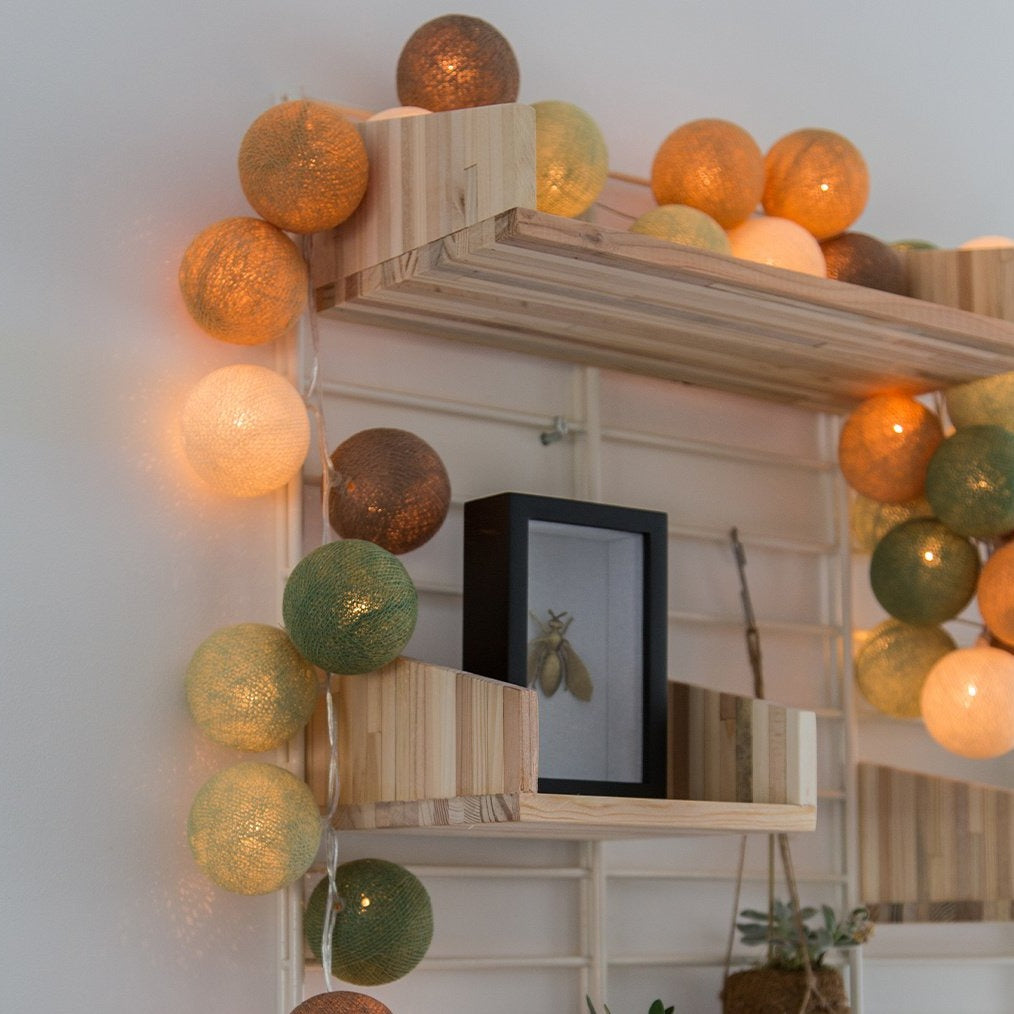 Cotton Ball Lights Lichtslinger 20 stuks - Forest Green