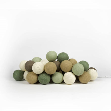 Cotton Ball Lights Lichtslinger 20 stuks - Forest Green