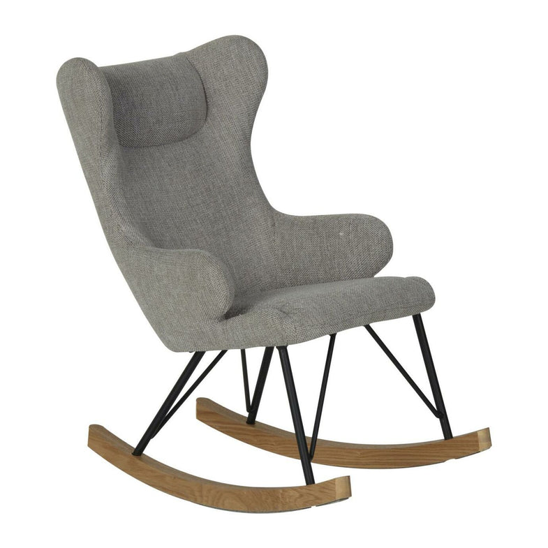 Quax Rocking Kids Chair De Luxe - Sand Grey