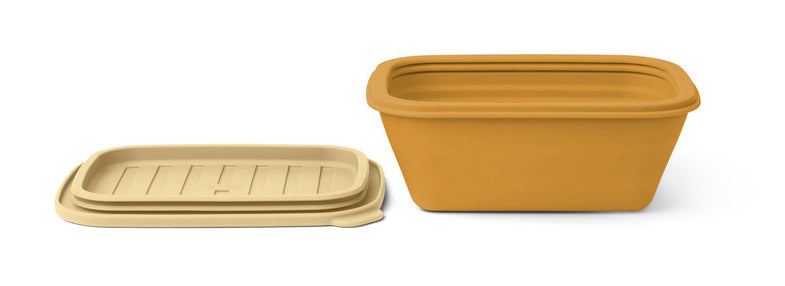 Liewood Franklin Foldable Lunch Box | Golden Caramel / Safari Mix  *