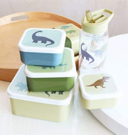 A Little Lovely Company Lunch & Snack Box Set | Dinosaurussen